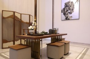 信陽固始崋壹新中式高檔樣板房家具、軟裝飾品工程項目案例展示！